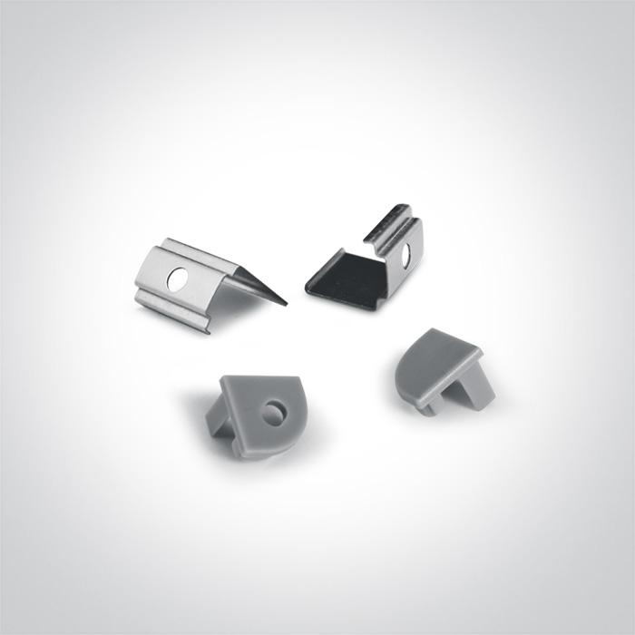 LED Strip Profile Aluminium 2m Rectangular Aluminium One Light SKU:7908A/AL - Toplightco