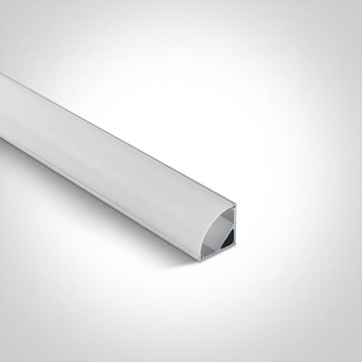 LED Strip Profile Aluminium 2m Rectangular Aluminium One Light SKU:7908A/AL - Toplightco