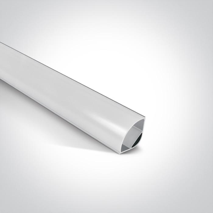 LED Strip Profile Aluminium 2m Rectangular Aluminium One Light SKU:7908/AL - Toplightco