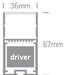 LED Strip Profile Aluminium 2m Rectangular Aluminium One Light SKU:7910/AL - Toplightco