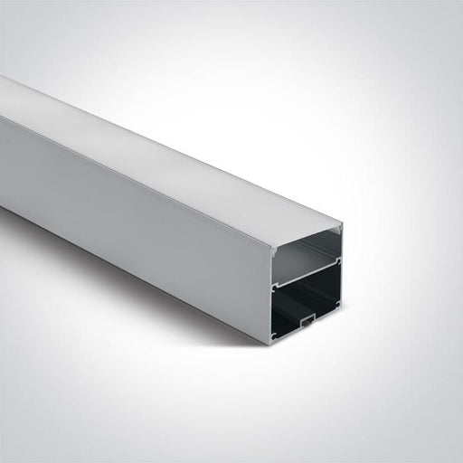 LED Strip Profile Aluminium 2m Rectangular Aluminium One Light SKU:7910A/AL - Toplightco