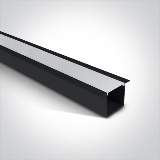 LED Strip Profile Black 2m RectangularAluminium One Light SKU:7910R/B - Toplightco