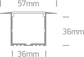 White 2m Recessed aluminium profile with PC opal diffuser. 



Complete with 2 pairs end cups and 4 fixing clips. 



Suitable for 7835, 7845, 7846, 7875, 7880, 7882, 7884 & 7887 and LED Strips 30mm. One Light SKU:7910R/W