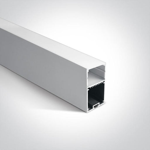 LED Strip Profile Aluminium 2m Rectangular Aluminium One Light SKU:7910/AL - Toplightco
