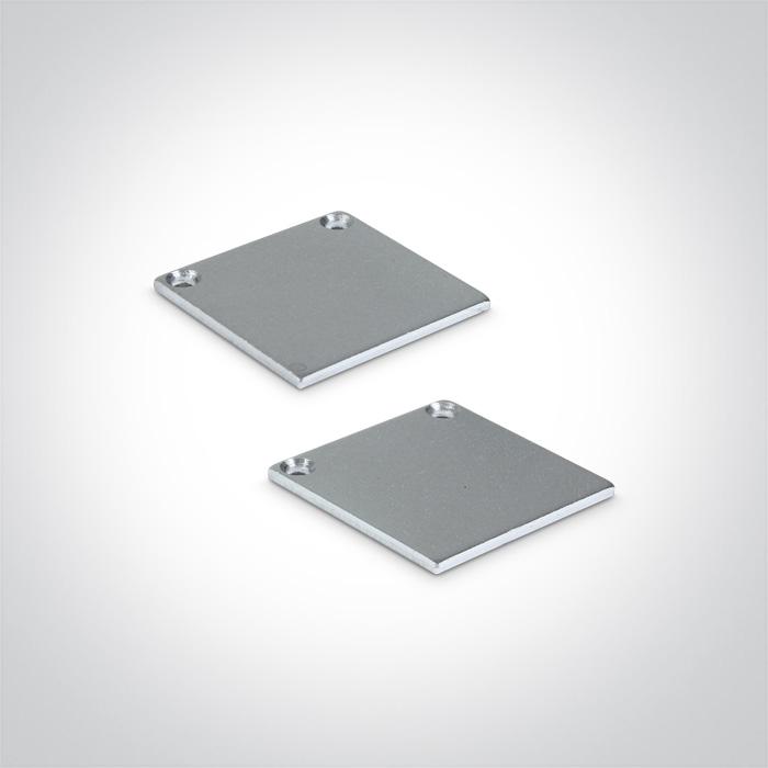 LED Strip Profile Aluminium 2m Rectangular Aluminium One Light SKU:7912/AL - Toplightco