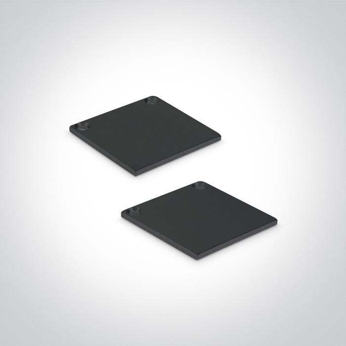 LED Strip Profile Black 2m RectangularAluminium One Light SKU:7912/B - Toplightco
