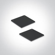 LED Tape Profile Black 2m Rectangular Aluminium One Light SKU:7912/B/B - Toplightco