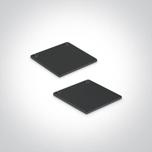 LED Strip Profile Black 2m RectangularAluminium One Light SKU:7912/B - Toplightco