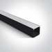 LED Strip Profile Black 2m RectangularAluminium One Light SKU:7912/B - Toplightco