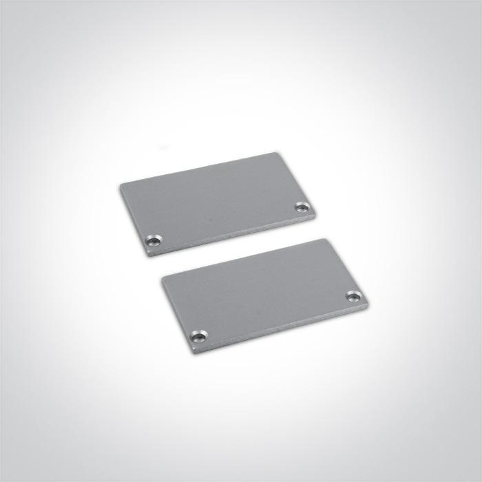 LED Strip Profile Aluminium 2m Rectangular Aluminium One Light SKU:7912A/AL - Toplightco