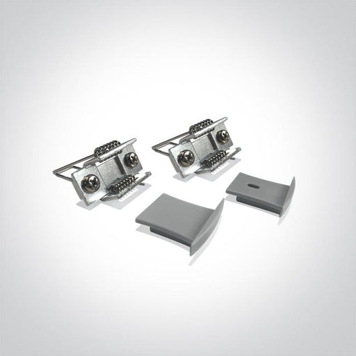 LED Strip Profile Aluminium 2m Rectangular Aluminium One Light SKU:7912R/AL - Toplightco