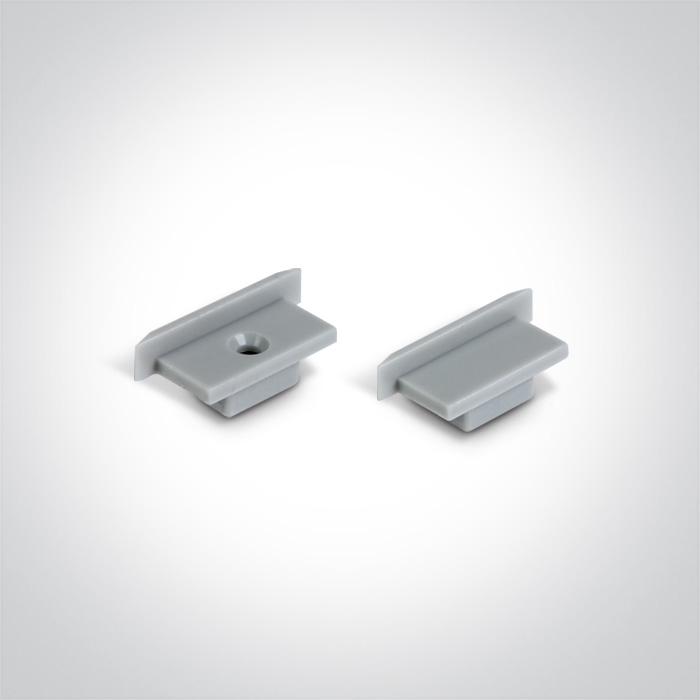 LED Strip Profile White 2m Rectangular Outdoor Aluminium One Light SKU:7914R/AL - Toplightco