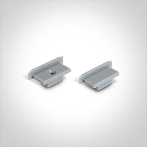 LED Strip Profile White 2m Rectangular Outdoor Aluminium One Light SKU:7914R/AL - Toplightco