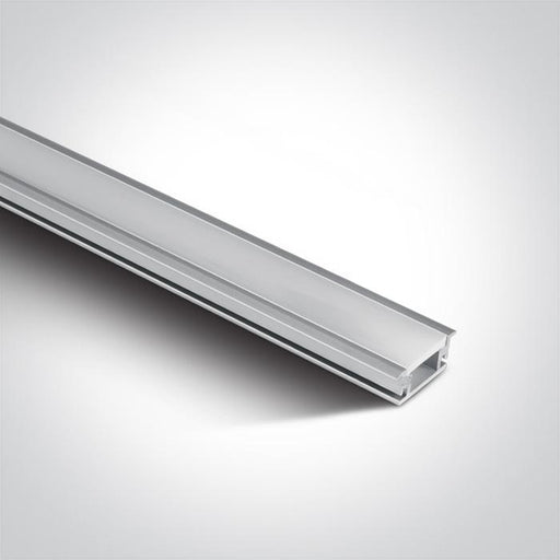 LED Strip Profile White 2m Rectangular Outdoor Aluminium One Light SKU:7914R/AL - Toplightco
