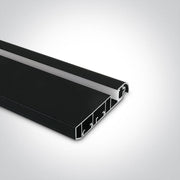 Black Aluminium Led Profile For Wall For 8mm Led Strip 2m One Light SKU:7922/B - Toplightco