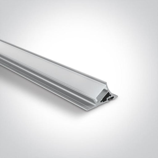 LED Strip Profile Aluminium 2m Rectangular Aluminium One Light SKU:7937T/AL - Toplightco