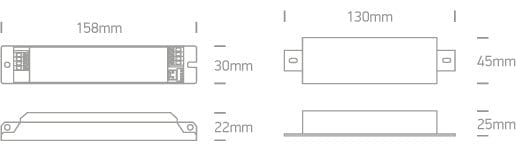 Emergency Light Rectangular Daylight LED built in 3W Aluminium + Plastic One Light SKU:89002A - Toplightco