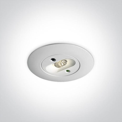 White 2W Emergency LED recessed , IP20, assymetrical ideal for corridors

installation.

Supplied with non-dimmable LED driver.

 

 One Light SKU:89002