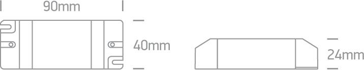 LED Driver Rectangular Plastic One Light SKU:89006AT - Toplightco