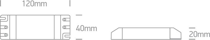 LED Driver 700mA 4-8 Watts Rectangular Plastic One Light SKU:89008A - Toplightco