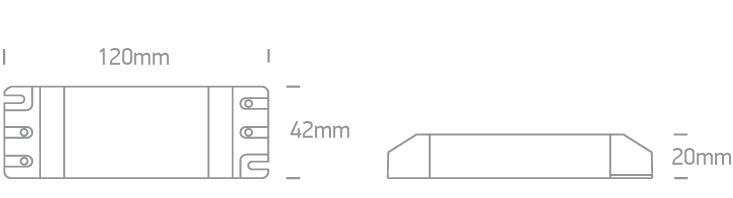 LED Driver 700mA 7-15 Watts Rectangular Plastic One Light SKU:89015A - Toplightco