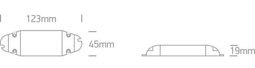 LED Driver 15W 12V DC Rectangular Plastic One Light SKU:89015W - Toplightco