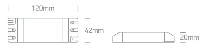 Constant current LED driver for 350mA LED spotlights / LED fittings, 13-20W.

 One Light SKU:89020