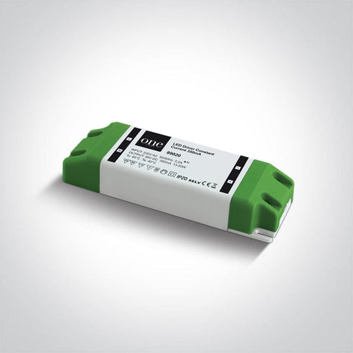 Constant current LED driver for 350mA LED spotlights / LED fittings, 13-20W.

 One Light SKU:89020