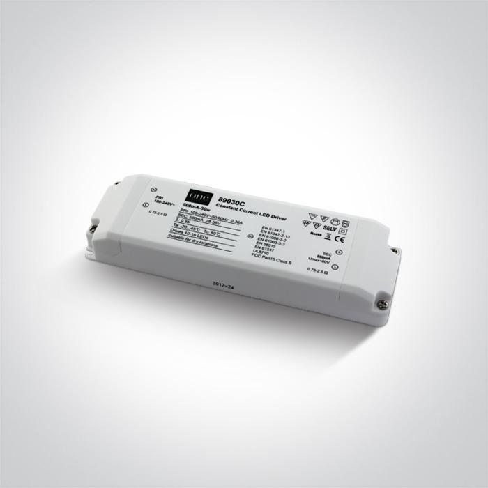 LED Driver  500mA 14-28 Watts Rectangular Plastic One Light SKU:89030C - Toplightco