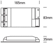 LED Driver Rectangular Plastic One Light SKU:89050TLD - Toplightco