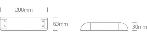 LED Driver 75W 12V DC Rectangular Plastic One Light SKU:89075W - Toplightco