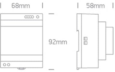 Led Driver 24v 0-90w Din Rail 4module Size 100-240v SKU: 89090VR - Toplightco