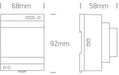 Led Driver 24v 0-90w Din Rail 4module Size 100-240v SKU: 89090VR - Toplightco