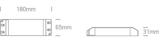 LED Driver 100W 24V DC Rectangular Plastic One Light SKU:89100V - Toplightco