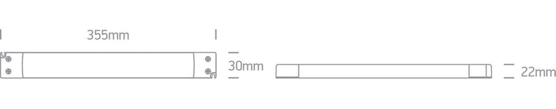 LED Driver 100W 24V DC DALI and Push to dim dimmable Rectangular Plastic One Light SKU:89100VLL - Toplightco