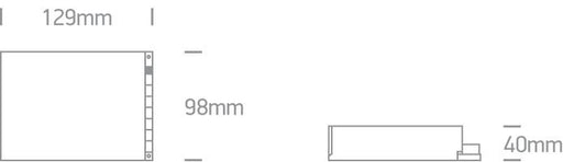 LED Driver 100W 24V DC Rectangular Metal One Light SKU:89100VN - Toplightco