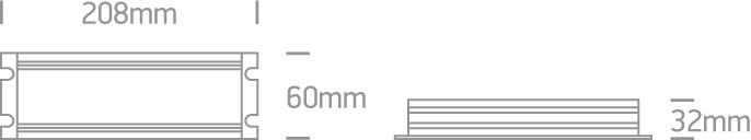 LED Driver 150W 24V DC Rectangular Outdoor Metal One Light SKU:89150VP - Toplightco