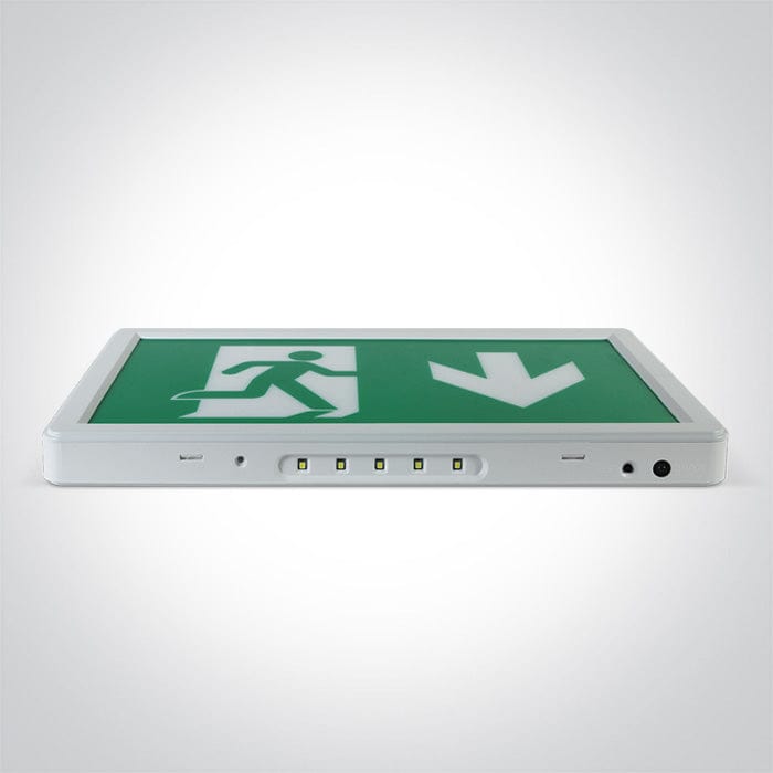 White 3W LED Wall and ceiling Exit sign, IP20.

Supplied with non-dimmable LED driver.

 

 One Light SKU:89408/W