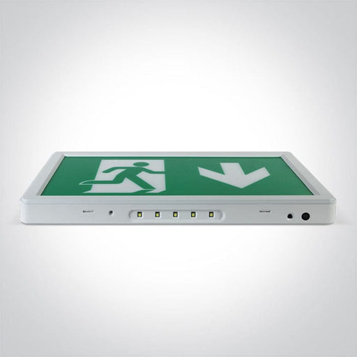 White 3W LED Wall and ceiling Exit sign, IP20.

Supplied with non-dimmable LED driver.

 

 One Light SKU:89408/W