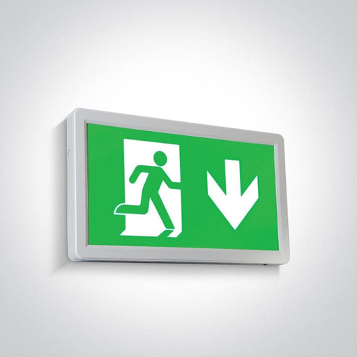 White 3W LED Wall and ceiling Exit sign, IP20.

Supplied with non-dimmable LED driver.

 

 One Light SKU:89408/W
