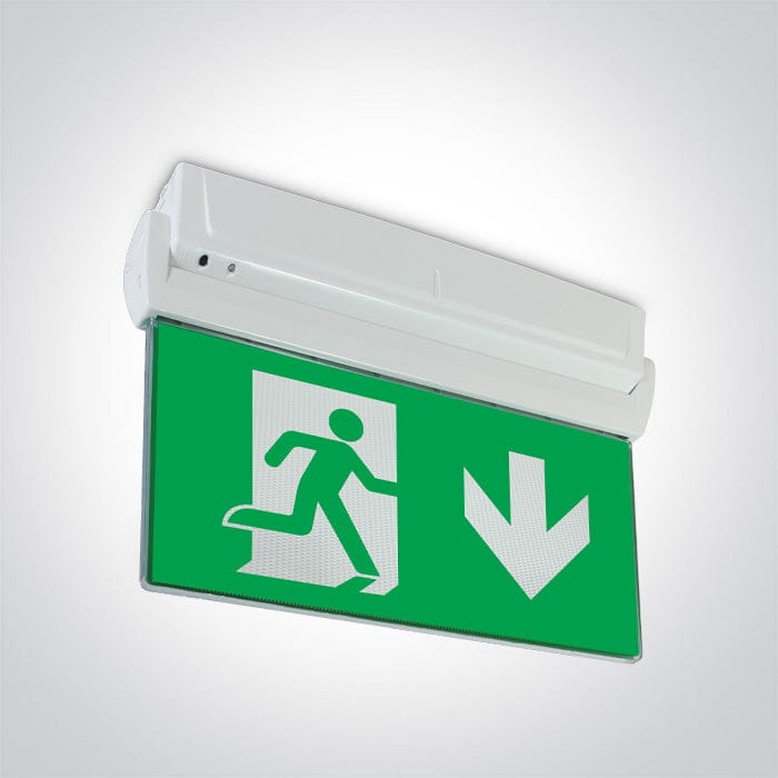 White 1,8W LED Wall and ceiling Exit sign, IP20.

Supplied with non-dimmable LED driver.

 

 One Light SKU:89410/W