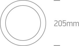 LED Lamp Bulb Circular Warm White LED 1000lm One Light SKU:9922L/W - Toplightco