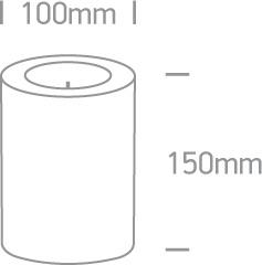 Outdoor Table Light Circular Amber LED built in Plastic One Light SKU:9C004B/F - Toplightco