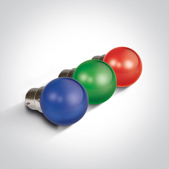 Blue Led Ball Lamp 0,5w B22 230v - Toplightco