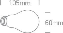 LED Lamp Bulb Circular Extra Warm White LED 470lm One Light SKU:9G03R/EW/E - Toplightco