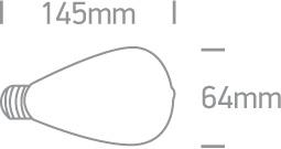 LED Lamp Bulb Circular Amber LED 520lm One Light SKU:9G04RAD/A/E - Toplightco