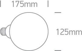 LED Lamp Bulb Circular Amber LED 520lm One Light SKU:9G06RD/A/E - Toplightco