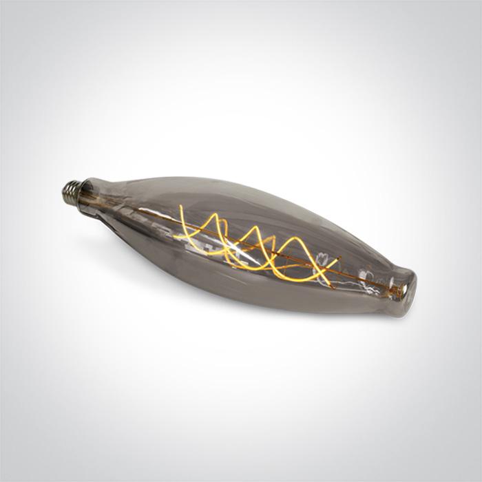 LED Lamp Bulb Dark Chrome Circular Extra Warm White LED One Light SKU:9G08E/DC - Toplightco