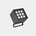 LEDS-C4 Outdoor spotlight ip66 cube pro 9 leds led 24w 3000k dali-2 urban grey 1998lm AN13-24W8S2DUZ5 - Toplightco