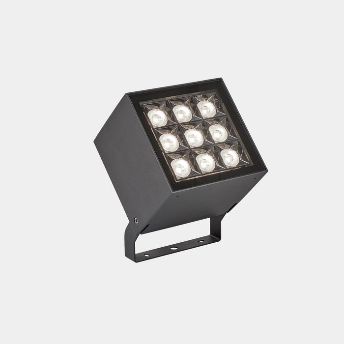 LEDS-C4 Outdoor spotlight ip66 cube pro 9 leds led 29.3w 3000k urban grey 2777lm AN13-3PW8F1OUZ5 - Toplightco